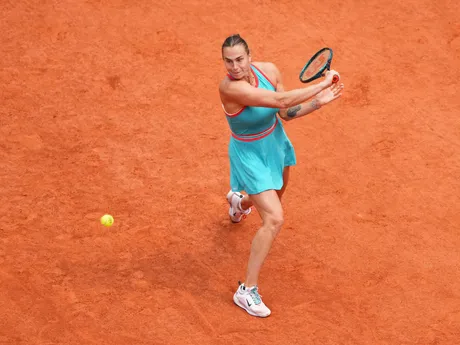 Aryna Sabalenková vo finále Roland Garros 2025.