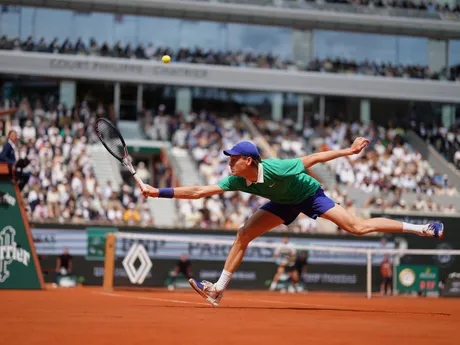 Jannik Sinner vo finále na Roland Garros 2025.