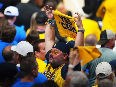 Fotka z rozhodujúceho zápasu číslo 7 vo finále NBA: Oklahoma City Thunder - Indiana Pacers.