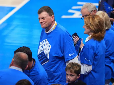 Fotka z rozhodujúceho zápasu číslo 7 vo finále NBA: Oklahoma City Thunder - Indiana Pacers.