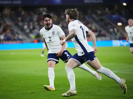 Harvey Elliott oslavuje gól počas zápasu Anglicko - Nemecko vo finále na EURO U21 2025 (ME vo futbale do 21 rokov).