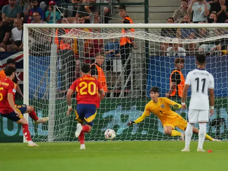 Javi Guerra počas zápasu Španielsko - Anglicko vo štvrťfinále na EURO U21 2025 (ME vo futbale do 21 rokov).