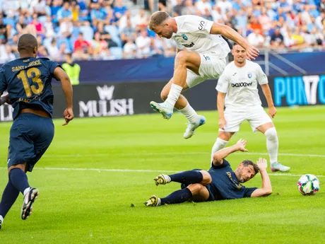 Na snímke zľava Fabiano Santacroce, Adam Nemec, Blerim Džemaili a Róbert Mak počas rozlúčkového zápasu s Marekom Hamšíkom na Národnom futbalovom štadióne 5. júla 2025 v Bratislave.