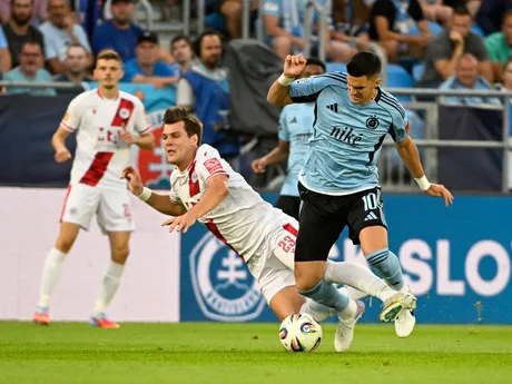 Zo zápasu Slovan Bratislava - HŠK Zrinjski Mostar.