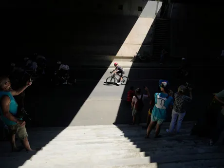 Momentka z 11. etapy na Tour de France 2025.