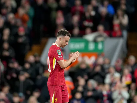 Diogo Jota v drese Liverpool FC.