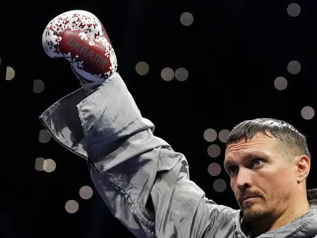 Oleksandr Usyk pred zápasom s Danielom Duboisom.