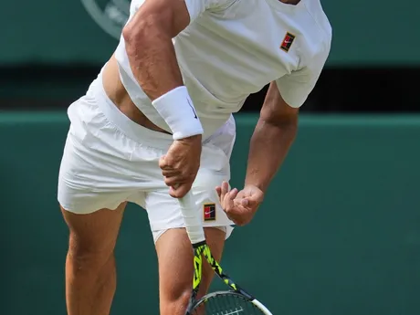 Carlos Alcaraz vo finále Wimbledonu 2025.