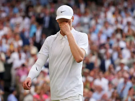 Jannik Sinner po víťazstve vo finále WImbledonu 2025.