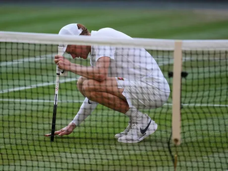 Jannik Sinner po víťazstve vo finále WImbledonu 2025.