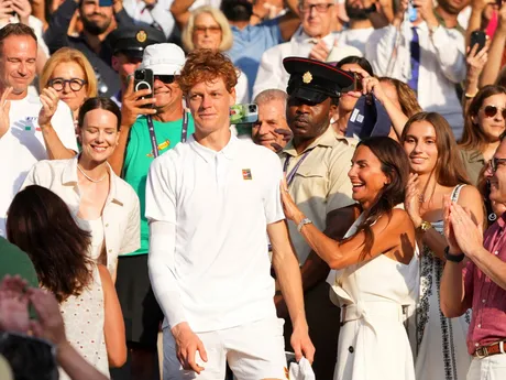Jannik Sinner po víťazstve vo finále WImbledonu 2025.