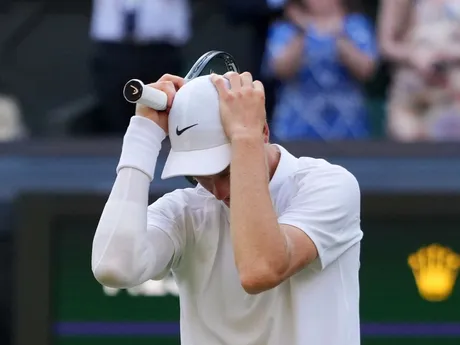 Jannik Sinner po víťazstve vo finále WImbledonu 2025.