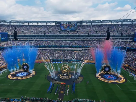 Slávnostný ceremoniál pred zápasom Chelsea FC - Paríž St. Germain vo finále MS klubov FIFA 2025.