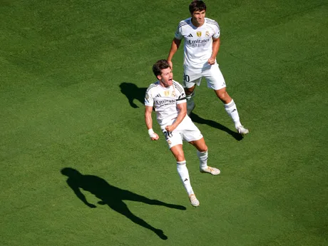Fran Garcia oslavuje gól v zápase štvrťfinále na MS klubov 2025: Real Madrid - Borussia Dortmund.