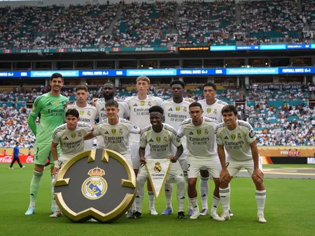 Futbalisti Realu pred osemfinálovým zápasom Real Madrid - Juventus Turín na MS klubov.