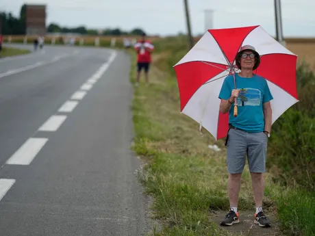 Fanúšikovia počas 1. etapy na Tour de France 2025.