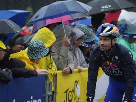 Primož Roglič počas 2. etapy Tour de France 2025