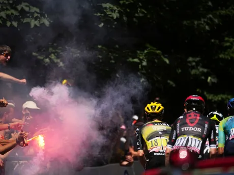 Momentka zo 6. etapy Tour de France 2025