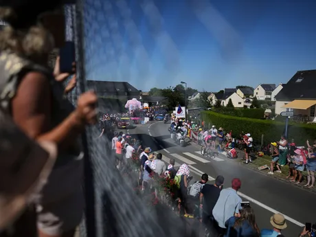 Momentka zo 6. etapy Tour de France 2025