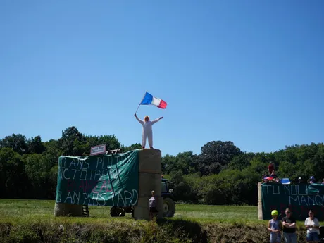 Momentka zo 7. etapy Tour de France 2025