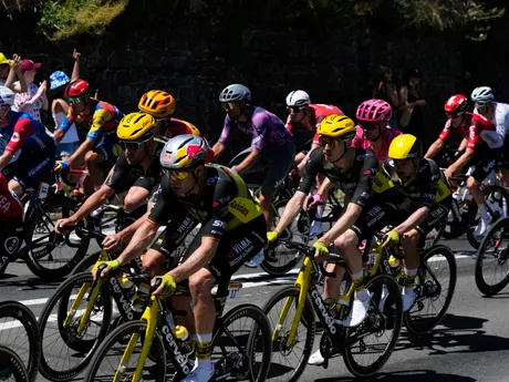 Momentka zo 7. etapy Tour de France 2025