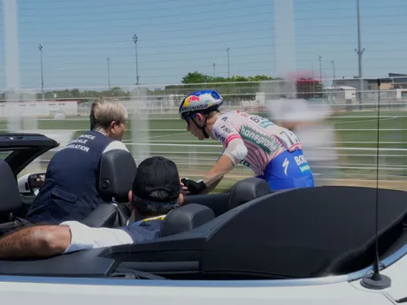 Momentka z 11. etapy na Tour de France 2025.
