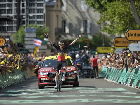 Tim Wellens počas 15. etapy Tour de France 2025.