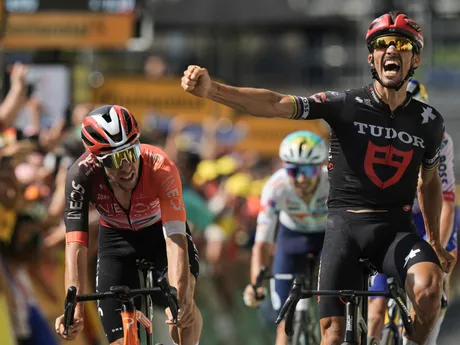 Julian Alaphilippe počas 15. etapy Tour de France 2025.
