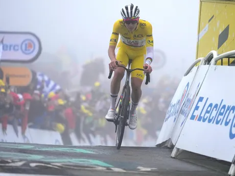 Tadej Pogačar počas 18. etapy Tour de France 2025.