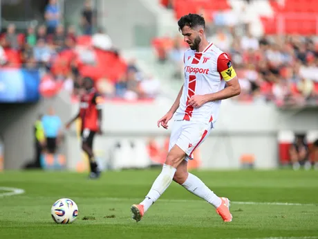 kapitán Trenčína Sean Goss počas zápasu