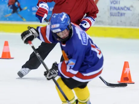 Marián Gáborík počas letnej Hokejovej školy Mariána Gáboríka v MG Rink. 