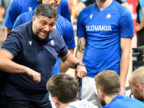 Tréner Slovenska Oliver Vidin.