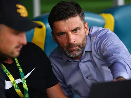 vpravo hlavný tréner Žiliny Pavol Staňo