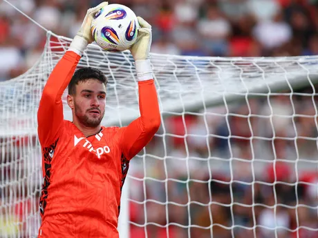 Andrija Katič (Trenčín) v zápase 4. kola Niké ligy medzi AS Trenčín - MŠK Žilina.