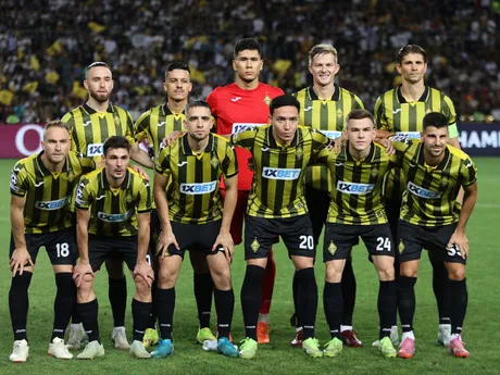 Futbalisti Kajratu Almaty pred odvetným zápasom play off futbalovej Ligy majstrov Kajrat Almaty - Celtic Glasgow.