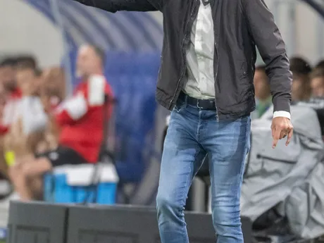 Jeff Strasser počas zápasu A-skupiny európskej kvalifikácie MS 2026 vo futbale Luxembursko - Slovensko.