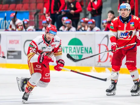 William Charles Rapuzzi (Prešov) počas zápasu 6. kola hokejovej Tipsport ligy HC Prešov - HK 32 Liptovský Mikuláš.