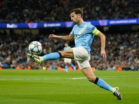 Bernardo Silva v zápase Manchester City - Neapol