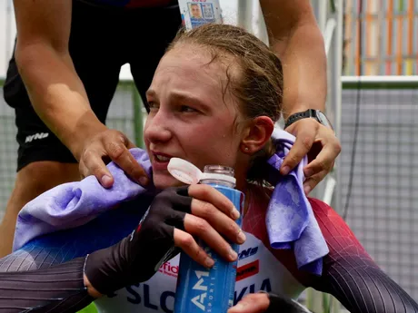 Viktória Chladoňová skončila druhá v časovke U23 na MS v cyklistike 2025.