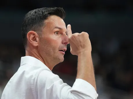 Igor Milicic počas zápasu Turecko - Poľsko vo štvrťfinále ME v basketbale 2025. 