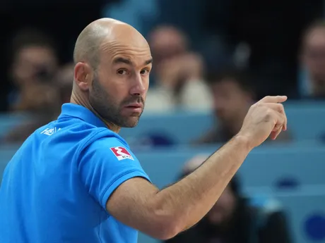 Vasileios Spanoulis v zápase Grécko - Fínsko o bronz na ME v basketbale 2025. 