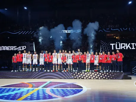 Tureckí hráči vo finále ME v basketbale 2025: Turecko - Nemecko