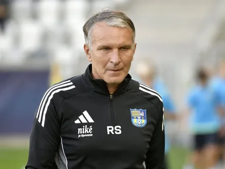 Tréner FC Košice Roman Skuhravý v zápase 7. kola Niké ligy FC Košice - KFC Komárno. 