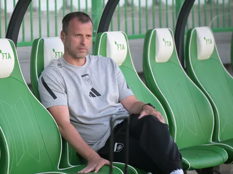 tréner Ružomberka Ondřej Smetana počas zápasu 8. kola futbalovej Niké ligy FC Tatran Prešov - MFK Ružomberok