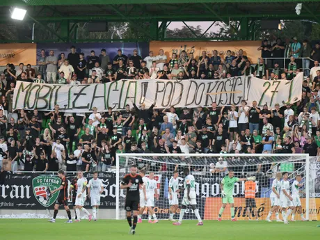 Fanklub Prešova počas zápasu 8. kola futbalovej Niké ligy FC Tatran Prešov - MFK Ružomberok