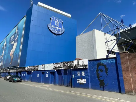 Štadión Evertonu - Goodison Park.