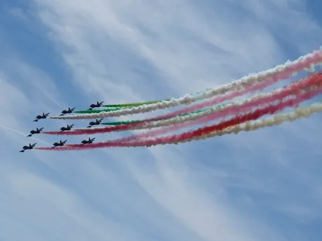 Trikolóra počas Veľkej ceny Talianska 2025. 