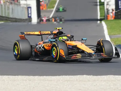 Lando Norris počas Veľkej ceny Talianska 2025. 