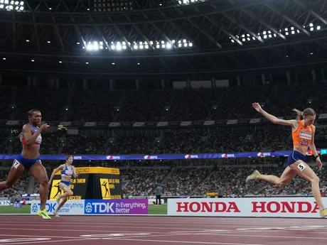 Holanďanka Femke Bolová vo finále v behu na 400 m cez prekážky na MS v atletike 2025.