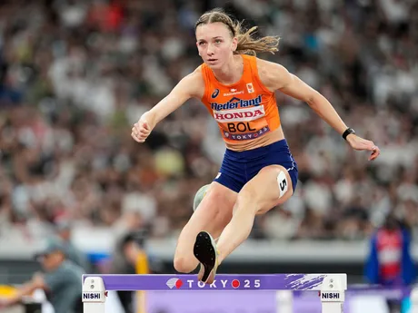 Holanďanka Femke Bolová vo finále v behu na 400 m cez prekážky na MS v atletike 2025.